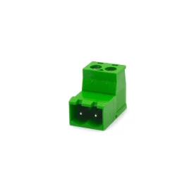 Conector Verde Multipolar AKZI950.02 Macho de 2 Vias - Passo 5,08mm - Phoenix Mecano