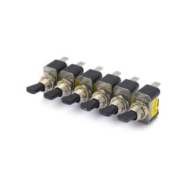 Chave Alavanca com Led 30A/12Vdc com 3 Terminais - Diversas Cores - ASW-07D-2 - Jietong