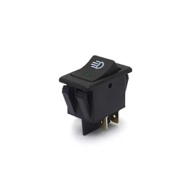 Chave Gangorra / Tecla Plástica Bipolar com Led 35A/12V Liga/Desliga - ASW-17D