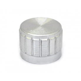 Knob de Alumínio para Potenciômetro de Eixo Estriado - B23x17 - Cromado