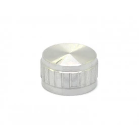 Knob de Alumínio para Potenciômetro de Eixo Estriado - B30x17 - Cromado