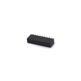 Barra de Pinos Dupla 2x10 Passo de 2,54mm - BCI010-2E