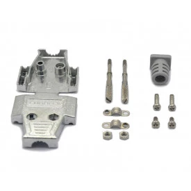 Capa Metálica Kit Longo Para DB15 DS1047-15M2LZ 180º