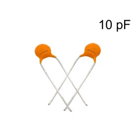 Capacitor Cerâmico Disco 10pF ( 100 / 0.01nF / 0,00001uF ) - 50V a 500V