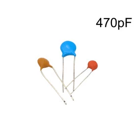 Capacitor Cerâmico Disco 470pF ( 471 / 0.47nF / 0,00047uF ) - 50V a 3000V