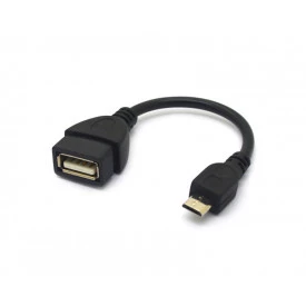 Cabo Adaptador V8 Micro USB para USB Fêmea OTG - CB-61
