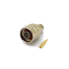 Conector N 50 Ohms Macho Reto Prensa Cabo RG-58 e RGC-58 - CM-74 - Gav 16 - KLC