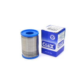 Estanho para Solda 60x40 diâmetro de 1.00mm Cobix Carretel Azul de 250g