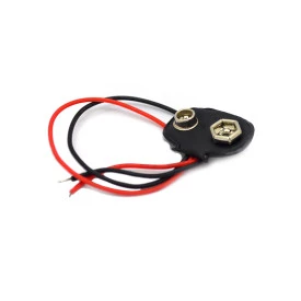 Clip para Bateria em Formato T 9V Preto - JD15-6042