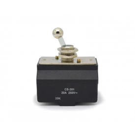 Chave Alavanca Metálica Bipolar com Trava 20A/250V Liga/Desliga CS-301 - Margirius