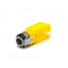 Motor DC 3 a 6V com Caixa de Redução e Eixo Duplo - DG01D48-1