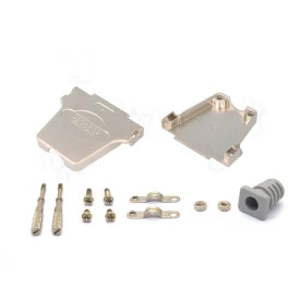 Capa Metálica Kit Longo para DB25 180º - DS1047-25M2L1-N - Connfly