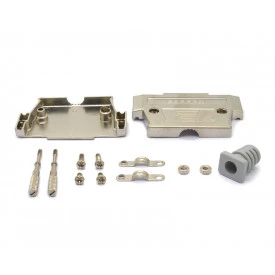 Capa Metálica Kit Longo para DB37 180º - DS1047-37M2L-N - Connfly