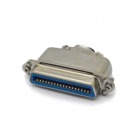 Conector Centronics Fêmea Solda Fio DS1078-36FOL com Capa Metálica - 36 Vias - Connfly