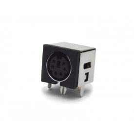 Conector Mini Din Fêmea PCI DS1093-03BN6-0 - 6 Pinos - Jiali