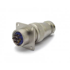 Conector Circular Macho e Fêmea DS1110-04-07 - 07 Vias - Connfly