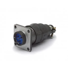 Conector Circular Macho e Fêmea DS1110-06-03LYP - 03 Vias - Connfly