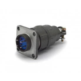 Conector Circular Macho e Fêmea DS1110-06-04LYP - 04 Vias - Connfly