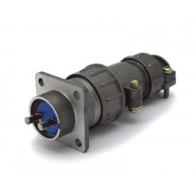 Conector Circular Macho e Fêmea DS1110-08-02 - 02 Vias - Connfly