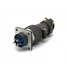 Conector Circular Macho e Fêmea DS1110-08-05LYP 05 Vias - Connfly