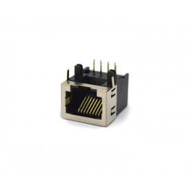 Conector Jack RJ45 DS1125-S80BP 8P8C 90º com 08 Vias - Connfly