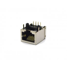 Conector Jack PCB 8P8C DS1126-S80BP com 8 Vias - Connfly