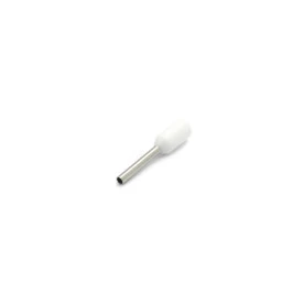 Terminal Tubular Ilhós Isolado 20 AWG 0.50mm² Branco - ES20050-1 - Eletro Service