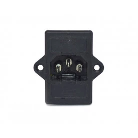 Tomada IEC com 2 Porta Fusível EX2550PT -  EXATRONIC