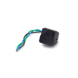 Tomada Trifásica Preta com Rabicho 10A/250V - EX4501