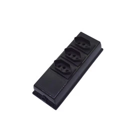 Régua com 3 Tomadas 10A/250V - EX653PT - Exatronic