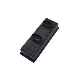 Régua com 2 Tomadas 10A/250V - EX654PT - Exatronic