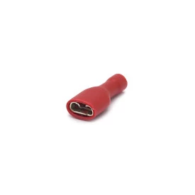 Terminal Faston Fêmea Totalmente Isolado em PVC 22-16 AWG 0.25 a 1mm² Vermelho - FE2216-1TI - Eletro Service