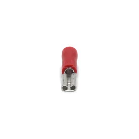 Terminal Faston Fêmea Isolado 22-16 AWG 0.25 a 1.5mm Vermelho - FE2216-41 - Eletro Service