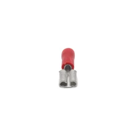 Terminal Faston Fêmea Isolado 22-16 AWG 0.25 a 1.5mm² Vermelho - FE2216-51 - Eletro Service