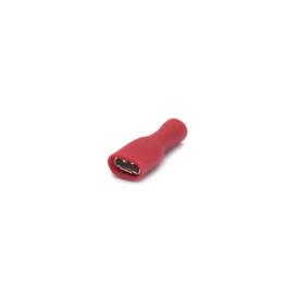 Terminal Faston Fêmea Totalmente Isolado em PVC 22-16 AWG 0.25 a 1mm² Vermelho - FE2216-51TI - Eletro Service