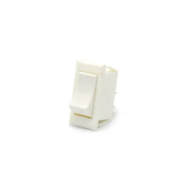 Chave Gangorra / Tecla Branca com 3 Terminais Faston 3/16″ Liga/Liga 6A/127V - G323-4-4