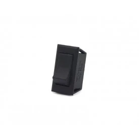 Chave Gangorra / Tecla Preta com 3 Terminais Faston 3/16″ Liga/Liga 6A/127V - G323-1-1
