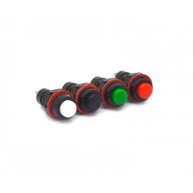 Chave Push-Button com 2 Terminais e com Trava 1A/250Vac Liga/Desliga - Diversas Cores - DS-211
