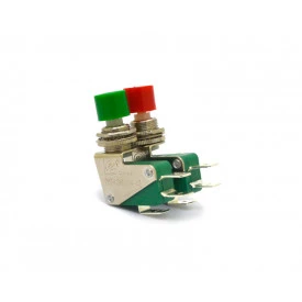 Chave Micro Switch Push-Button LIga/(Liga) sem Trava 15A/125Vac - Cores Verde e Vermelho - DS-438 - Daier
