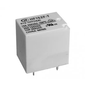 Relé para uso geral 24Vdc 20A SPDT 1 contato reversível HF152F/024-1ZS