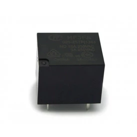 Relé para uso geral 5Vdc 10A SPDT 1 contato reversível HF3FA/005-ZSTF