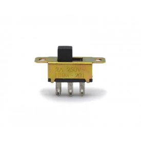 Chave HH Metálica Bipolar com 6 Terminais 2A/250V HHM-201 SF1A2FS1S - Margirius