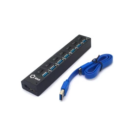 Hub USB 7 Portas 3.0 com Botao Liga/Desliga - FY-377