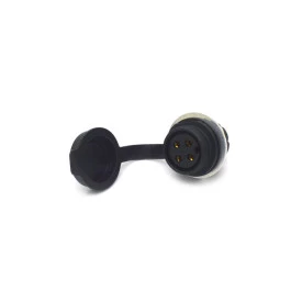 Conector Fêmea para Painel com Base Redonda 4 Vias - JA/P4IP - Melro