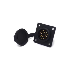 Conector Macho para Painel com Base Quadrada 20 Vias - JAB/PM20P - Melro