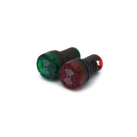 Sinaleiro Led Sonoro (Intermitente) 22mm JAD1622DM 12Vcc - Verde ou Vermelho