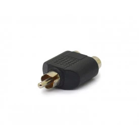 Adaptador Plug RCA para Jack RCA Duplo - JD-W8019 - Jinda