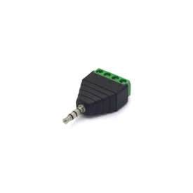 Adaptador Plug P3 3,5mm para Borne de 4 vias Fone e Microfone - JD15-1014