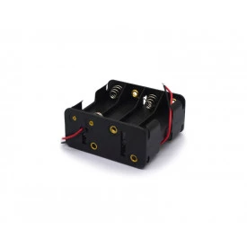 Suporte para 8 Pilhas AA com Rabicho de 15cm - JD15-6024A - Jinda