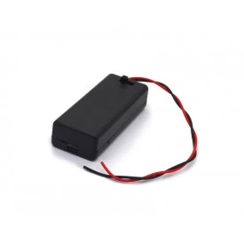 Suporte para 2 Pilhas AAA com Tampa e Rabicho de 15cm - JD15-6038A - Jinda